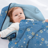 Manta polar de bebé 70x100 cm con ribete personalizada