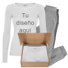 Conjunto pijama manga larga de mujer personalizado