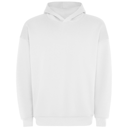 Sudadera oversize tallas grandes Roly OTTO blanca