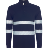 Polo alta visibilidad de manga larga tallas grandes Roly FORAN L/S