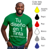 Camiseta para eventos impresa 1 tinta/posición