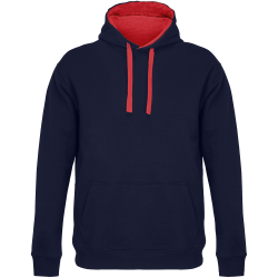 Sudadera bicolor con capucha tallas grandes Sol's CAMERON