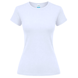 Camiseta de mujer tallas grandes Makito EPIKA blanca