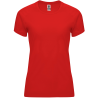 Camiseta técnica de mujer para casales colores oscuros impresa a 1 tinta