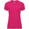 Camiseta técnica de mujer para casales colores oscuros impresa a 1 tinta