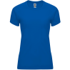 Camiseta técnica de mujer para casales colores oscuros impresa a 1 tinta