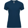 Camiseta técnica de mujer para casales colores oscuros impresa a 1 tinta