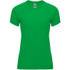 Camiseta técnica de mujer para casales colores oscuros impresa a 1 tinta