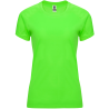 Camiseta técnica de mujer para casales colores oscuros impresa a 1 tinta