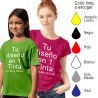 Camiseta técnica de mujer para casales colores oscuros impresa a 1 tinta
