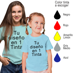 Camiseta técnica de mujer para casales colores claros impresa a 1 tinta