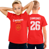 Camiseta infantil Campeones del Mundo