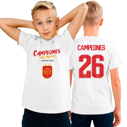 Camiseta infantil Campeones del Mundo