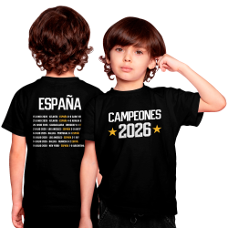 Camiseta infantil España Campeona