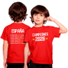 Camiseta infantil España Campeona