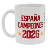 Taza blanca España Campeona