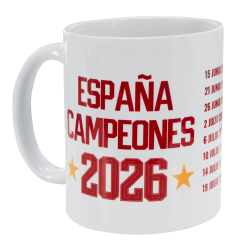 Taza blanca España Campeona