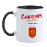 Taza con interior y asa de color Copa del Mundo