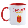 Taza con interior y asa de color Copa del Mundo