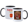 Taza con interior y asa de color Copa del Mundo
