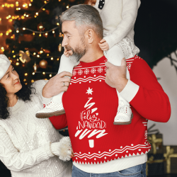 Jersey navideño tallas grandes Feliz Navidad