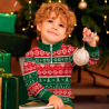 Jersey infantil navideño con cremallera Bastones de Caramelo