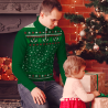 Jersey navideño con cremallera Copos de Nieve