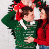 Jersey navideño con cremallera tallas grandes Copos de Nieve personalizado