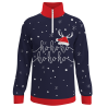 Jersey navideño con cremallera Ho Ho Ho