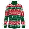 Jersey infantil navideño con cremallera Bastones de Caramelo