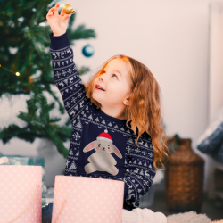 Jersey infantil navideño Renos personalizado