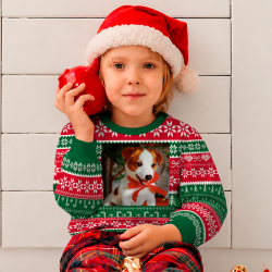 Jersey infantil navideño Bastones de Caramelo personalizado