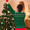 Jersey navideño Copos de Nieve personalizado