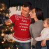 Jersey navideño tallas grandes Feliz Navidad personalizado