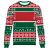 Jersey navideño tallas grandes Bastones de Caramelo personalizado