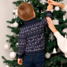 Jersey infantil navideño con cremallera Renos personalizado