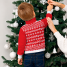 Jersey infantil navideño con cremallera Feliz Navidad personalizado