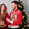 Jersey navideño con cremallera Feliz Navidad personalizado
