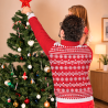 Jersey navideño con cremallera Feliz Navidad personalizado