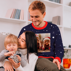 Jersey navideño Ho Ho Ho personalizado