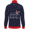 Jersey navideño con cremallera Ho Ho Ho personalizado