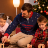 Jersey navideño con cremallera Ho Ho Ho personalizado
