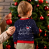 Jersey infantil navideño Ho Ho Ho personalizado