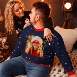 Jersey navideño tallas grandes Ho Ho Ho personalizado