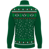 Jersey navideño con cremallera Copos de Nieve personalizado