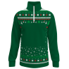 Jersey infantil navideño con cremallera Copos de Nieve personalizado