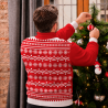 Jersey navideño con cremallera tallas grandes Feliz Navidad personalizado