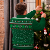 Jersey navideño con cremallera tallas grandes Copos de Nieve personalizado