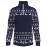 Jersey navideño con cremallera tallas grandes Renos personalizado