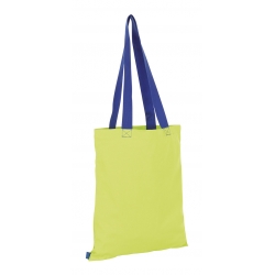 Bolsa de tela bicolor personalizada